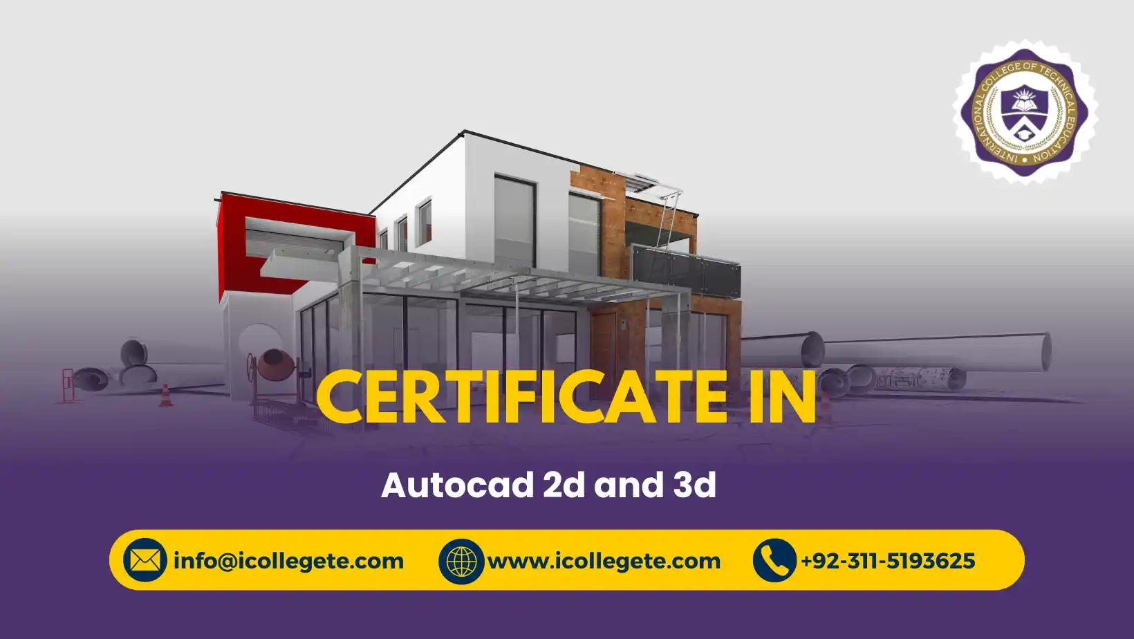 Certificate in AutoCAD 2D and 3D