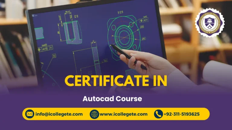 Certificate in Autocad Course