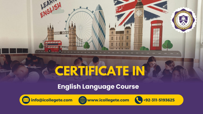 Certificate English Language course