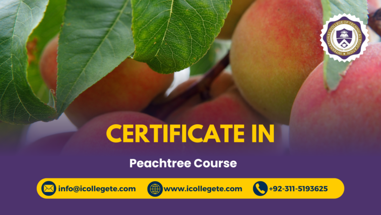 Certificate Peachtree course