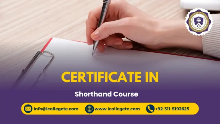 Certificate in Shorthand Course