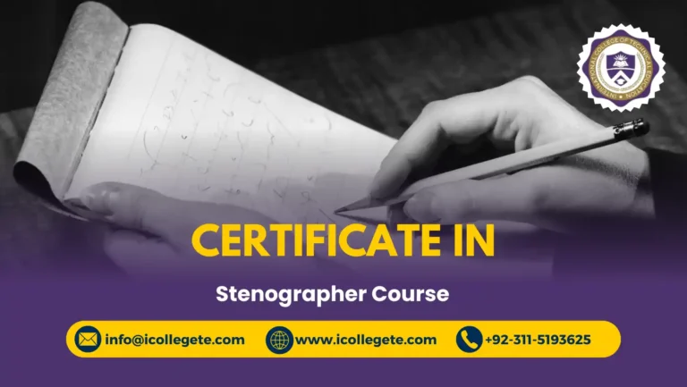 Certificate in Stenographer Course