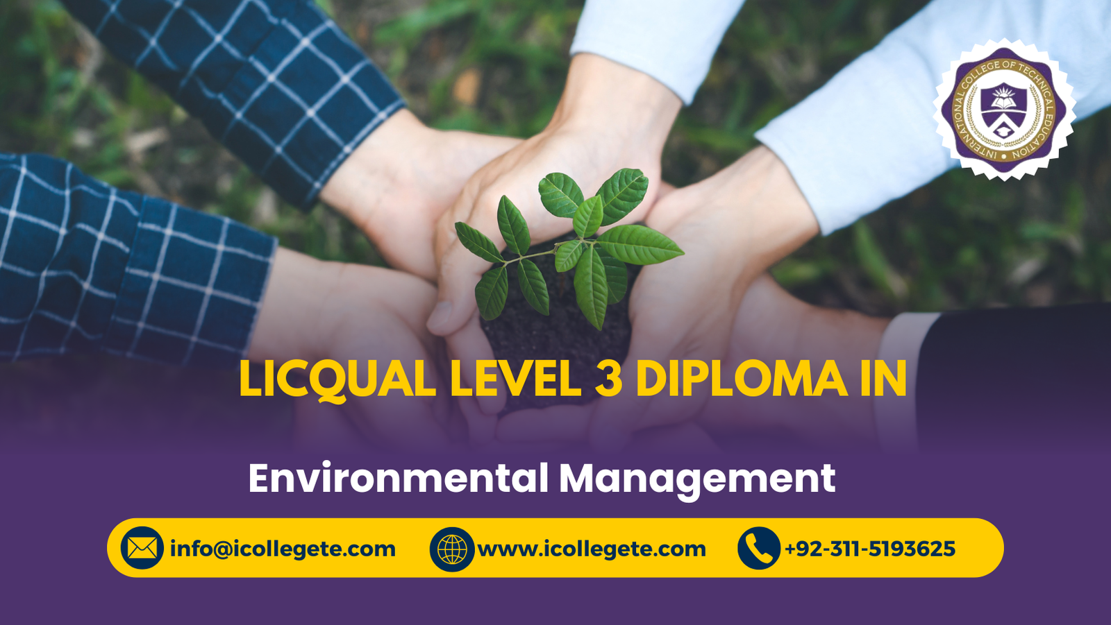 LICQual Level 3 Diploma in Environmental Management