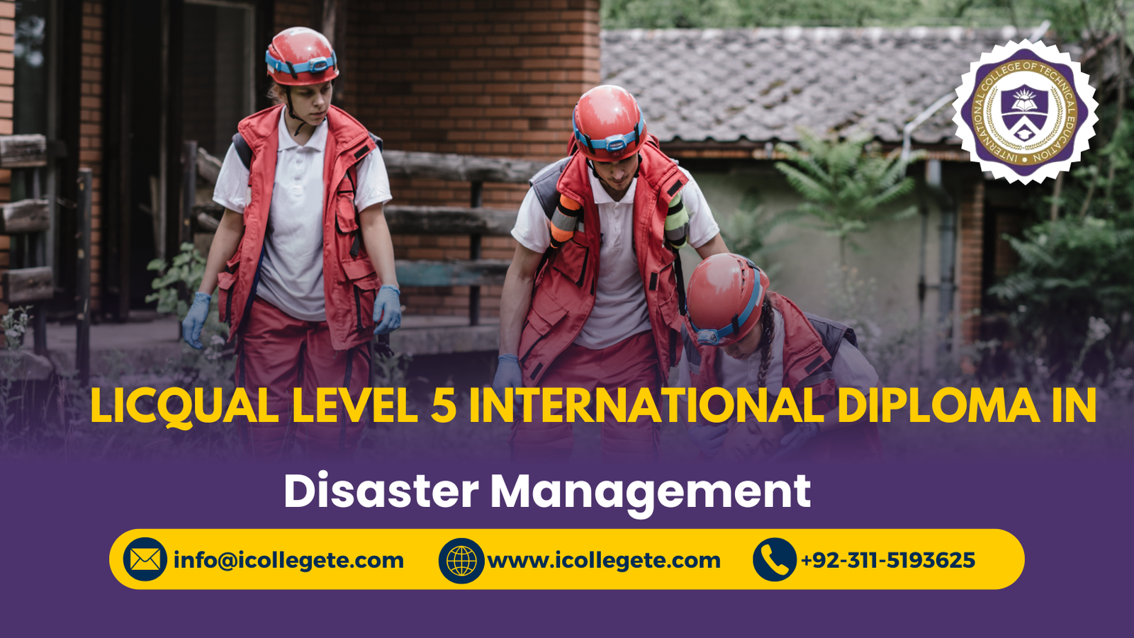 LICQual Level 5 International Diploma in Disaster Management