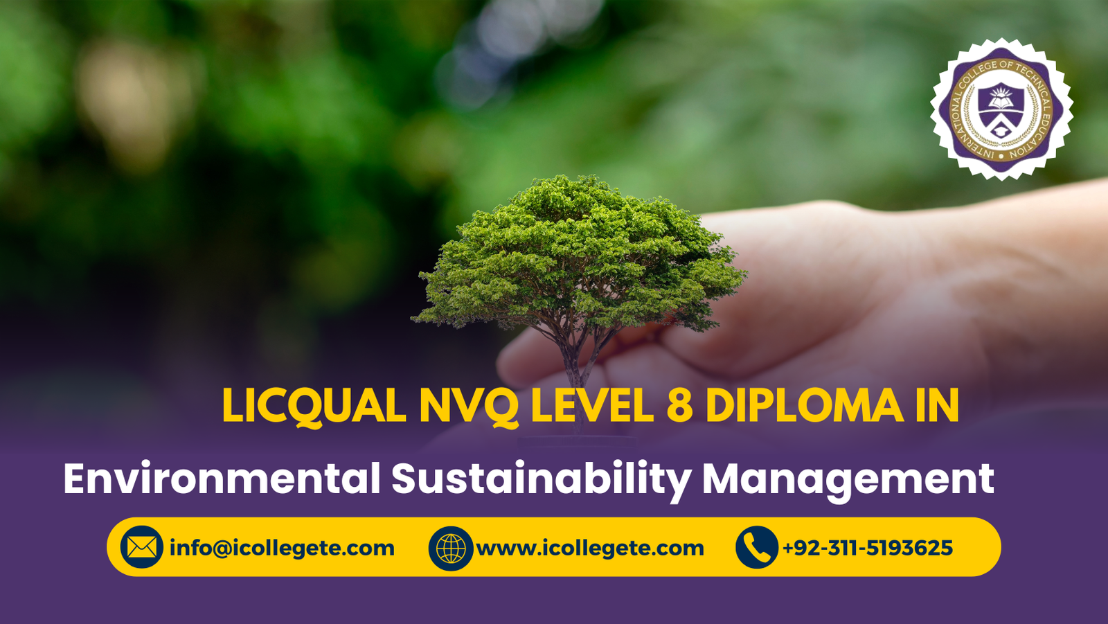 LICQual NVQ Level 8 Diploma in Environmental and Sustainability Management