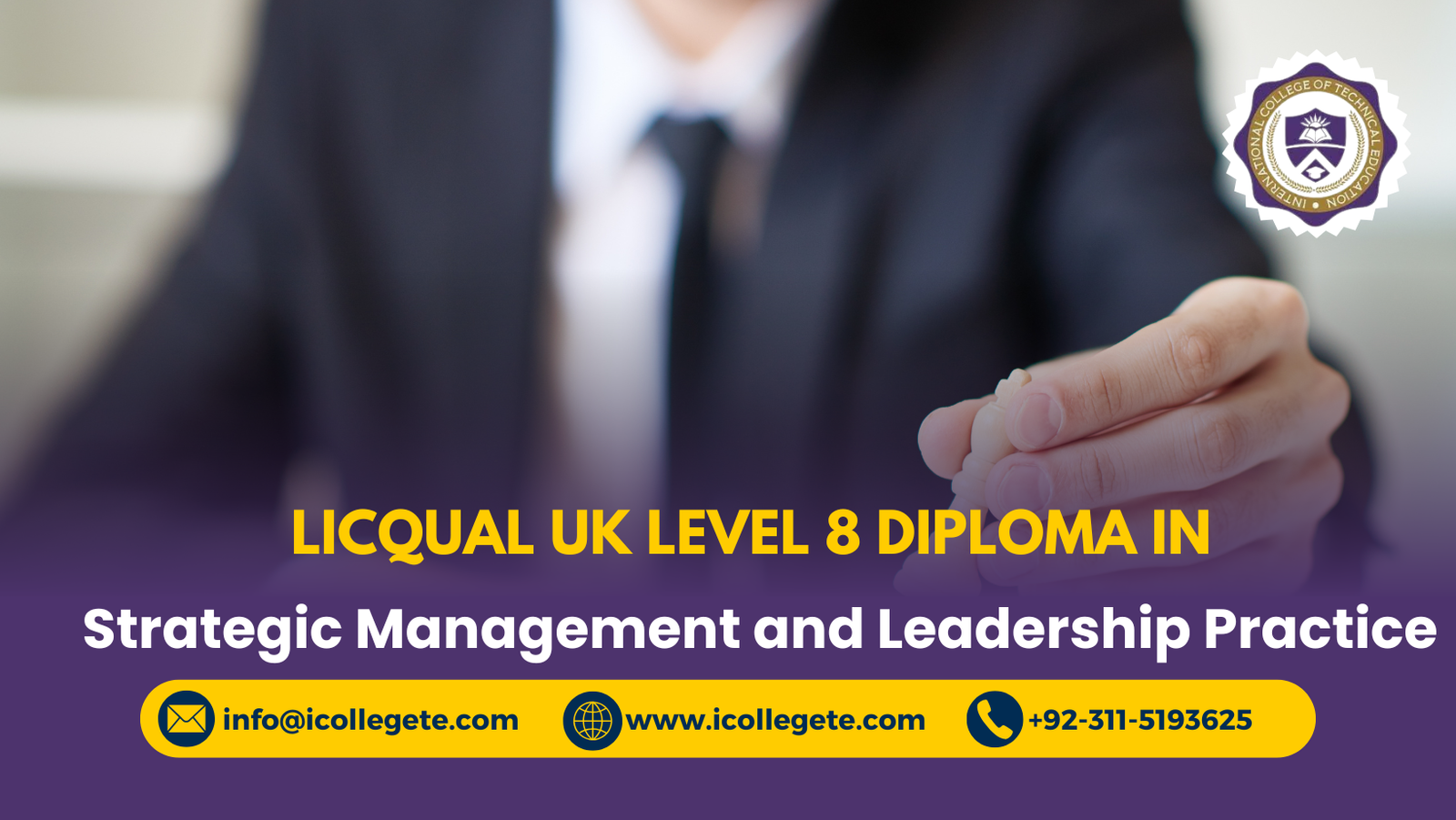 LICQual UK Level 8 Diploma in Strategic Management and Leadership Practice