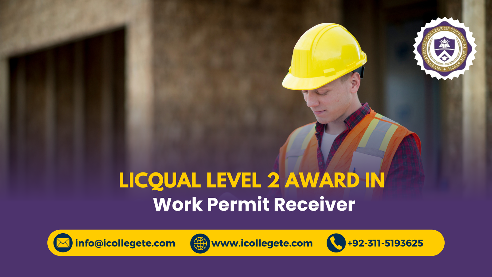 LICQual Level 2 Award in Work Permit Receiver