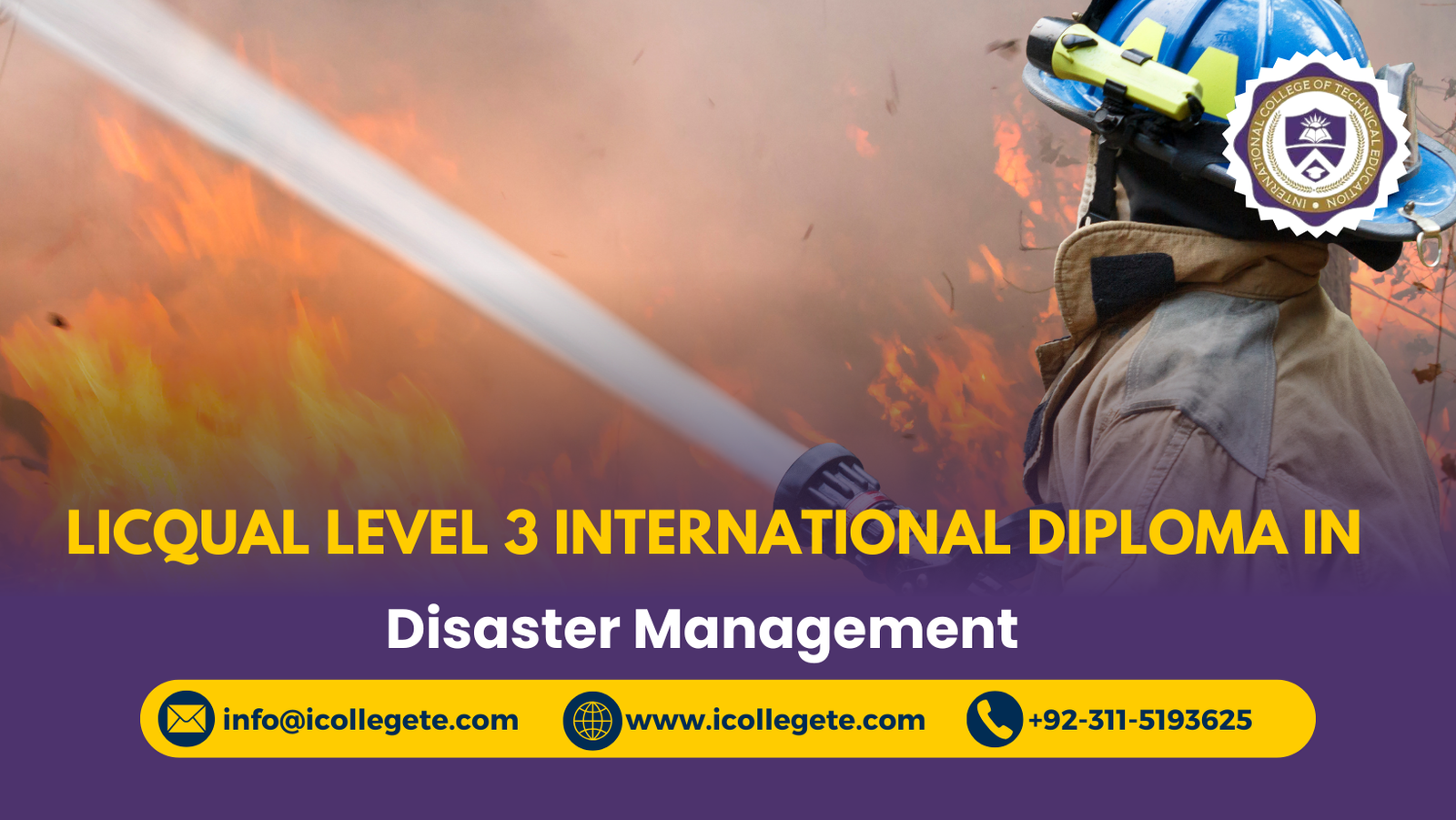 LICQual Level 3 International Diploma in Disaster Management