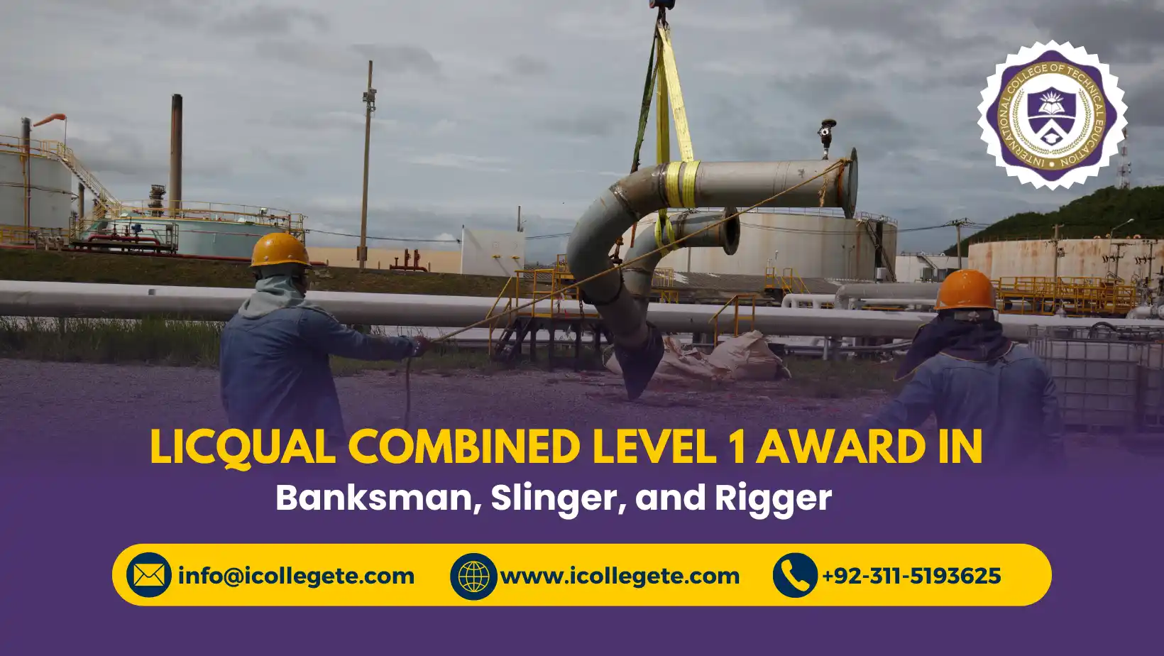LICQual Combined Level 1 Award in Banksman, Slinger, and Rigger