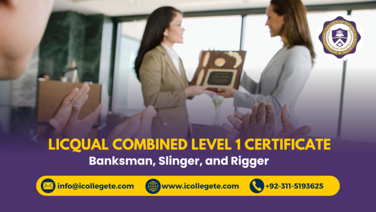 LICQual Combined Level 1 Certificate in Banksman, Slinger and Rigger