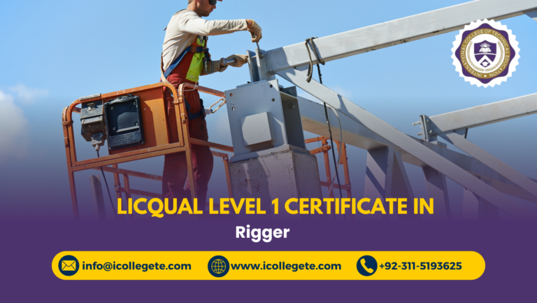 LICQual Level 1 Certificate in Rigger