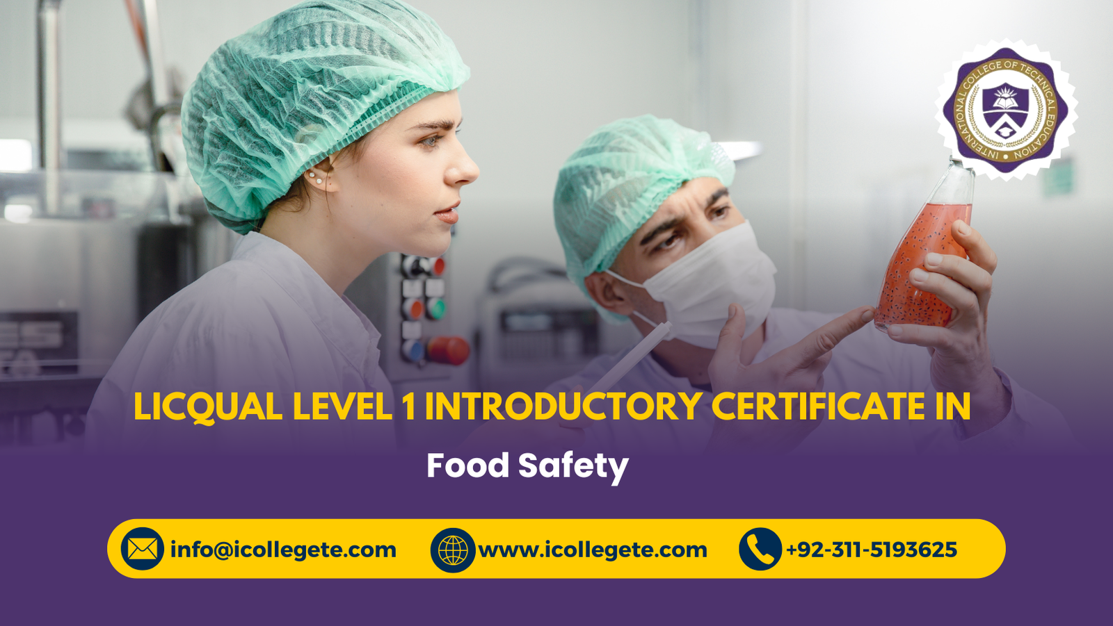 LICQual Level 1 Introductory Certificate in Food Safety