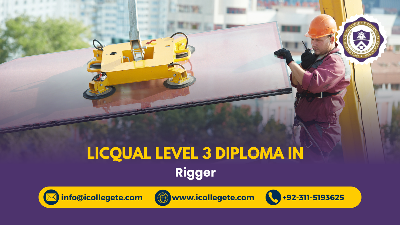 LICQual Level 3 Diploma in Rigger