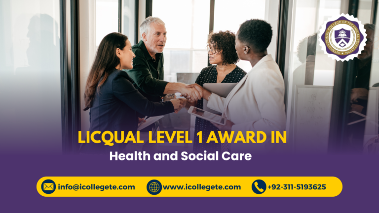 LICQual Level 1 Award in Health and Social Care