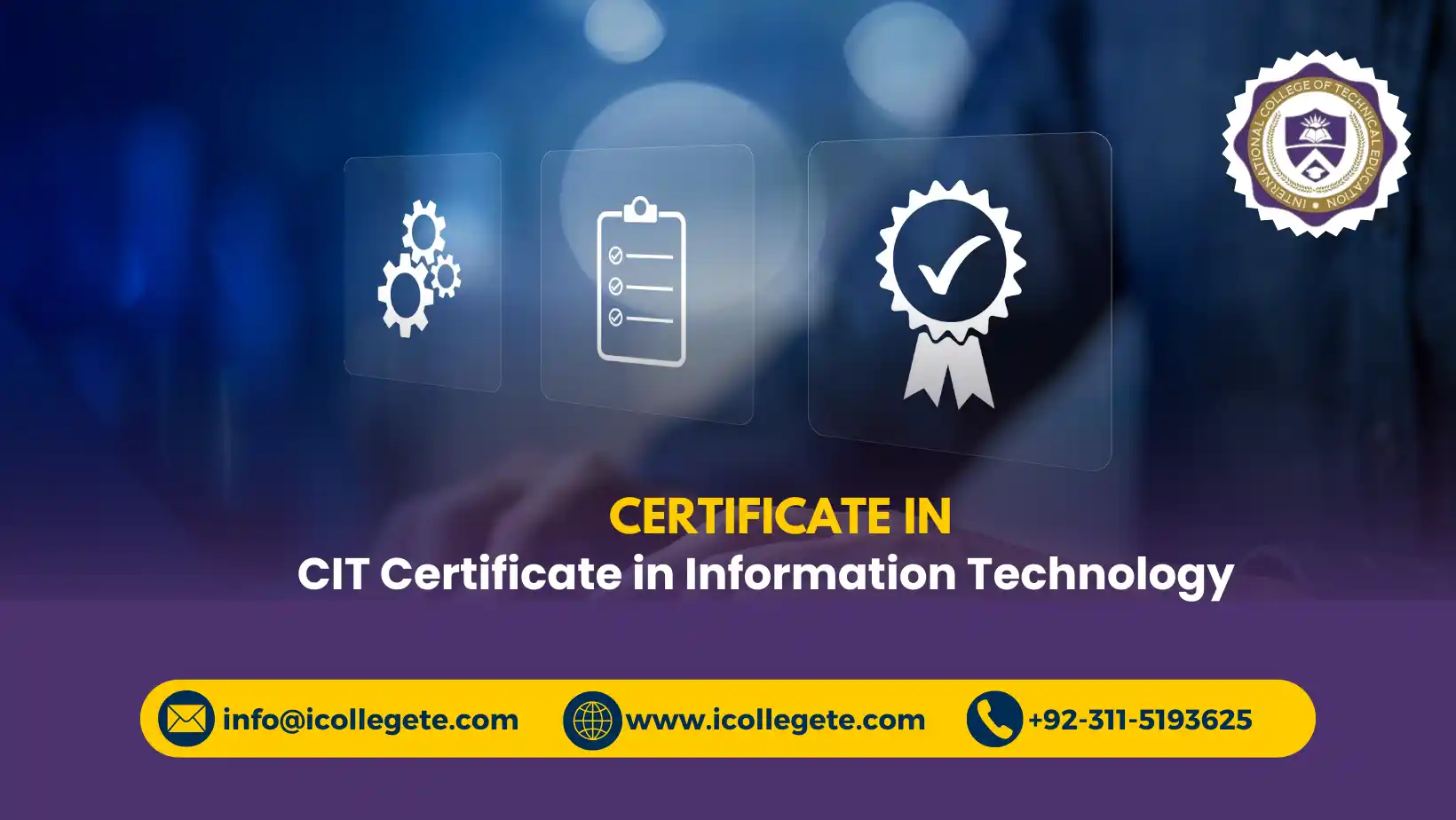 CIT Certificate in Information Technology Course in Rawalpindi