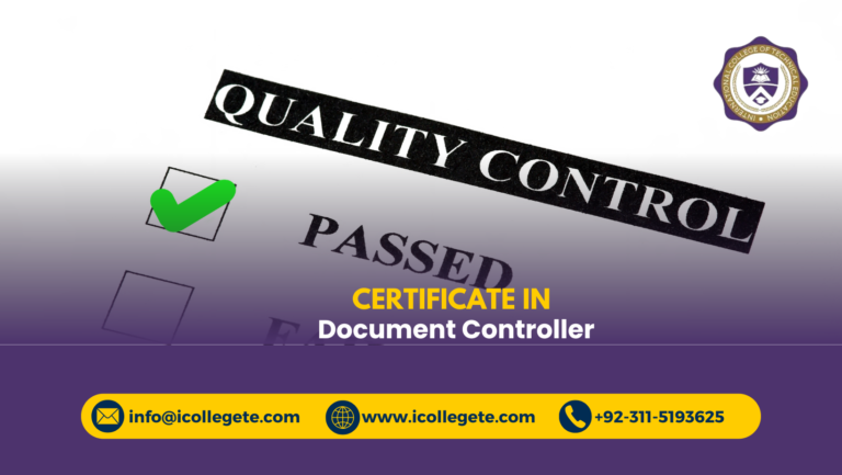 Document Controller Course in Attock
