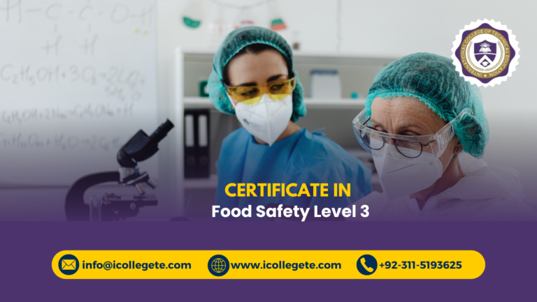 Food Safety Level 3 Course in Rawalpindi