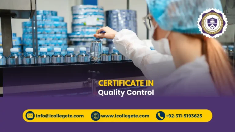 Quality Control Course in Islamabad