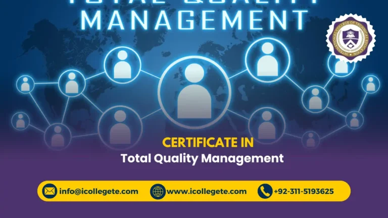 Total Quality Management Course in Chakwal