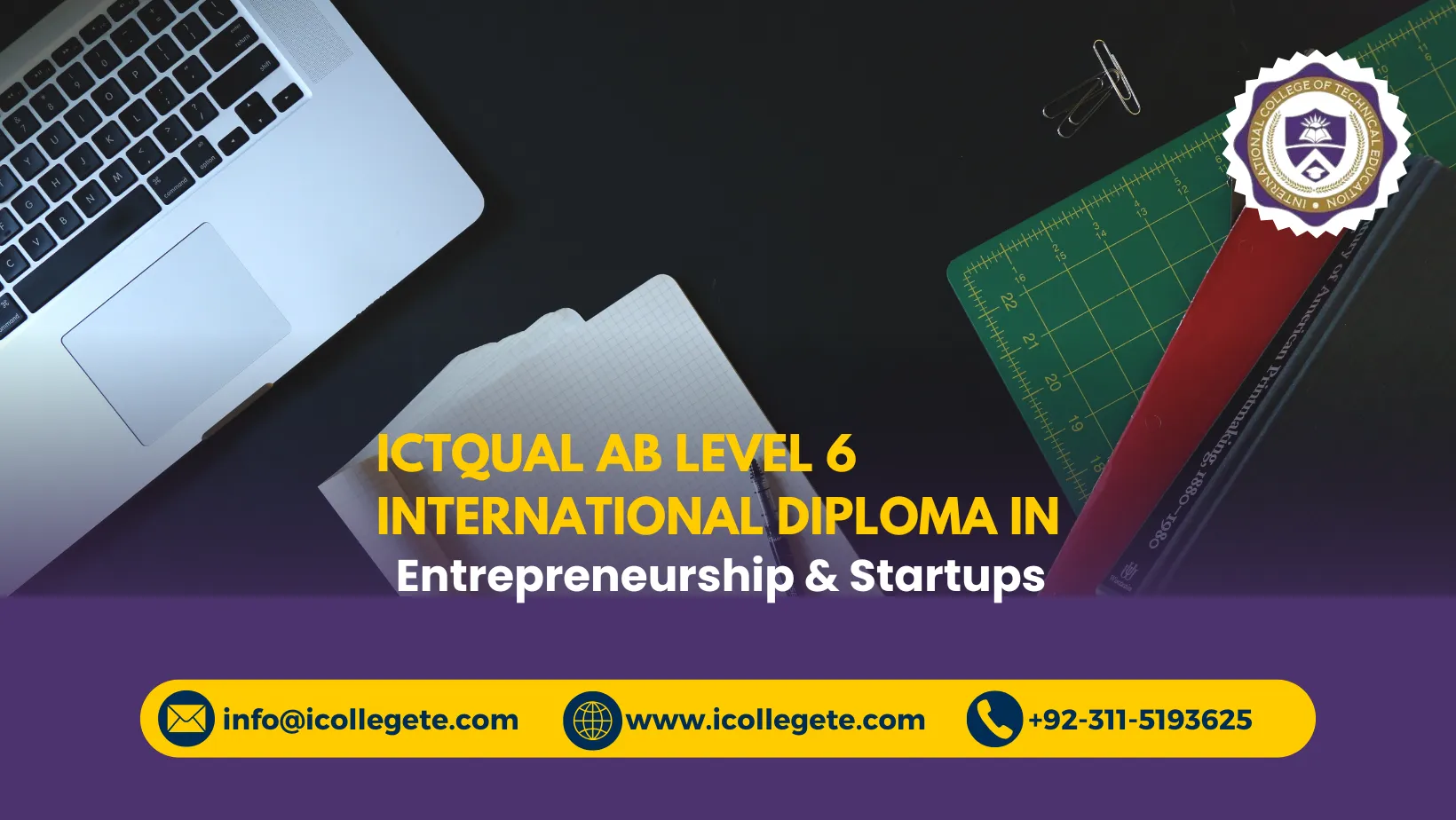 ICTQual AB Level 6 International Diploma in Entrepreneurship & Startups