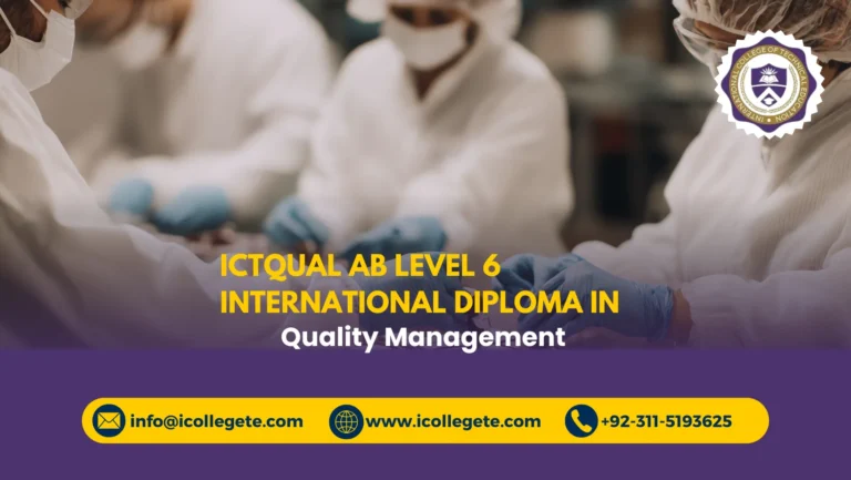 ICTQual AB Level 6 International Diploma in Quality Management