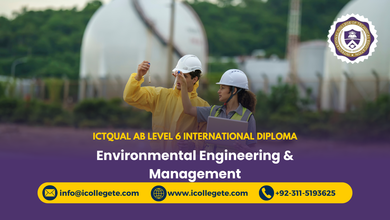 ICTQual AB Level 6 International Diploma in Environmental Engineering & Management
