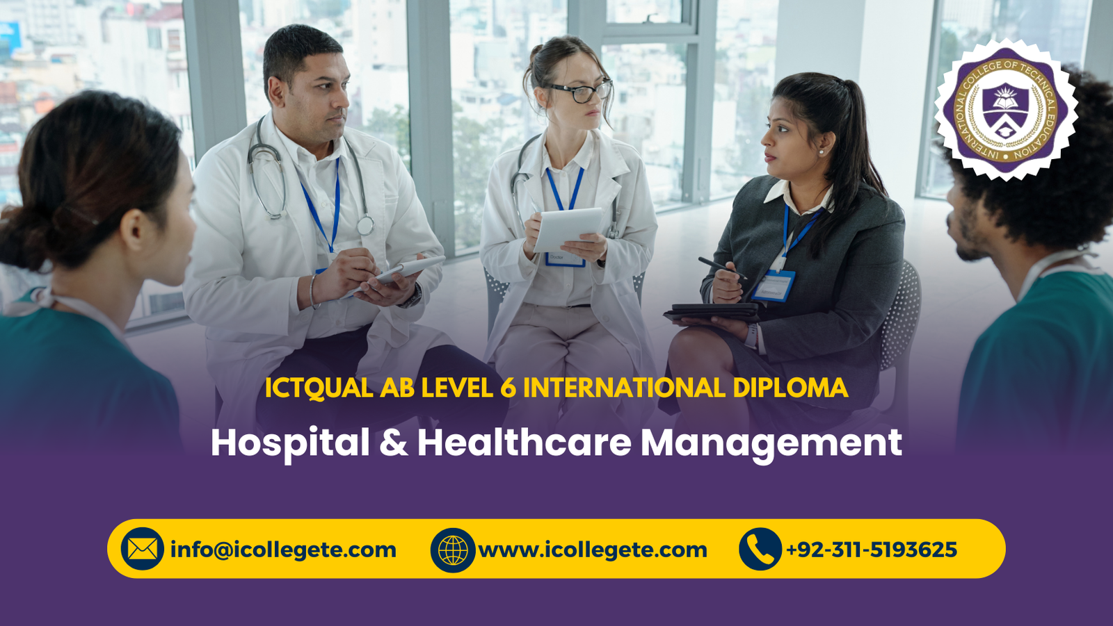 ICTQual AB Level 6 International Diploma in Hospital & Healthcare Management