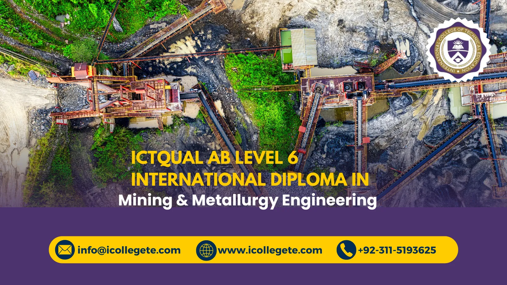 ICTQual AB Level 6 International Diploma in Mining & Metallurgy Engineering