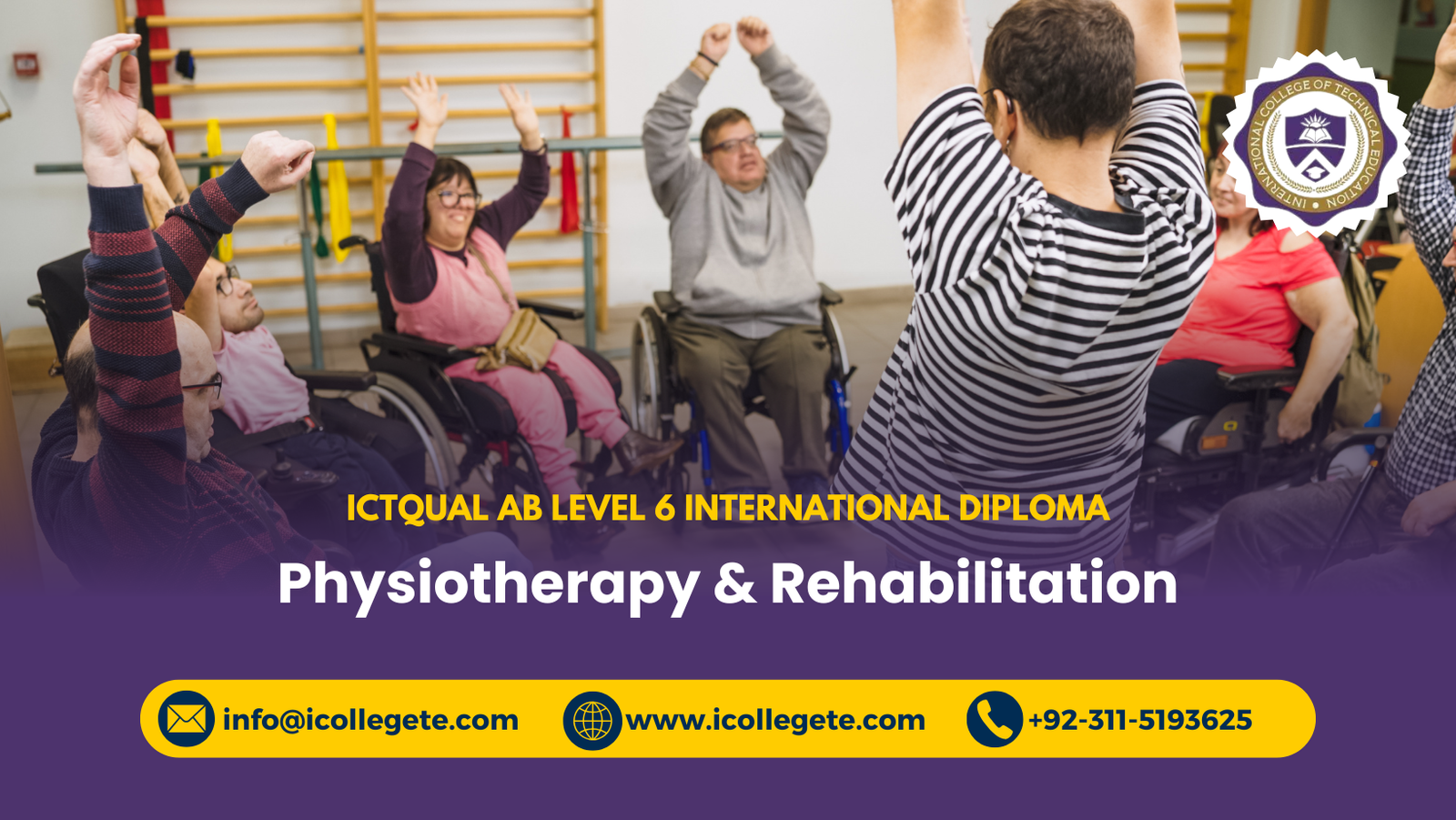 ICTQual AB Level 6 International Diploma in Physiotherapy & Rehabilitation