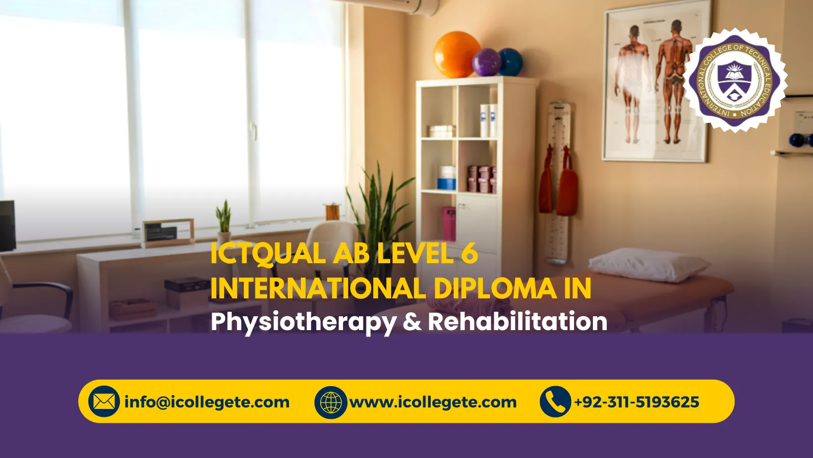 ICTQual AB Level 6 International Diploma in Physiotherapy & Rehabilitation