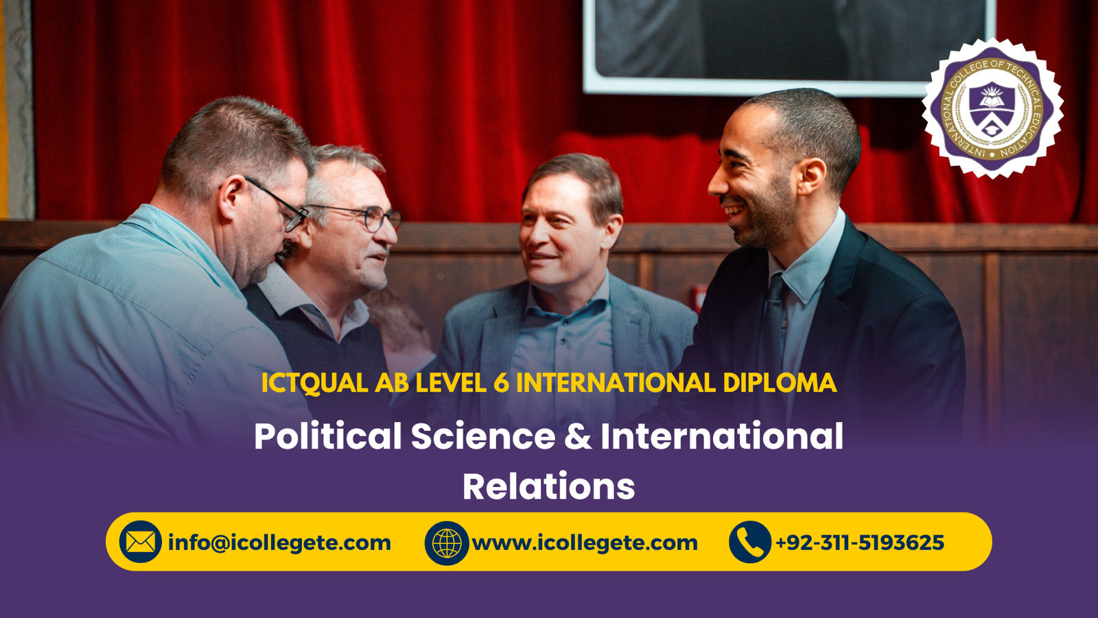ICTQual AB Level 6 International Diploma in Political Science & International Relations