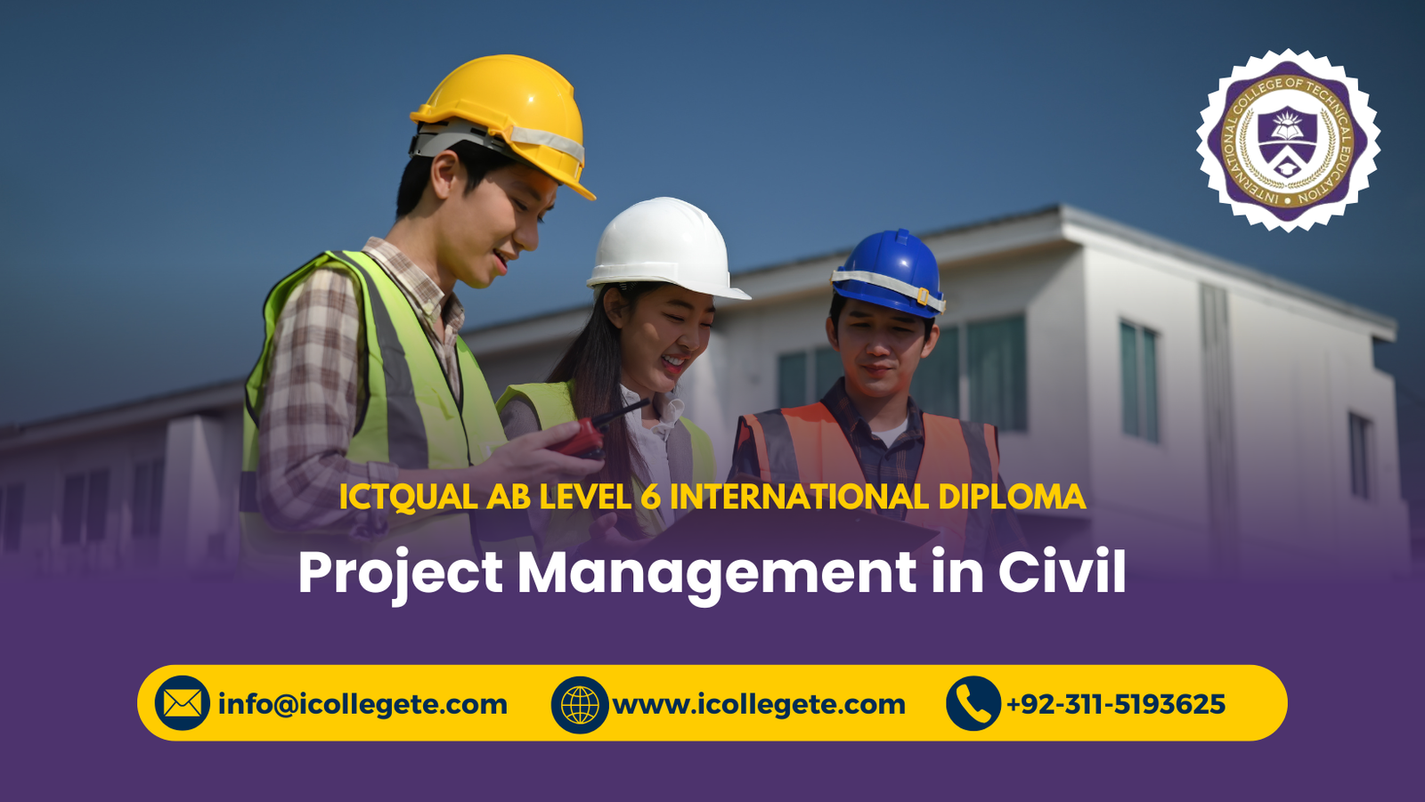 ICTQual AB Level 6 International Diploma in Project Management in Civil