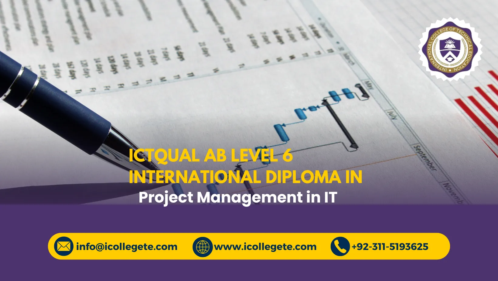 ICTQual AB Level 6 International Diploma in Project Management in IT