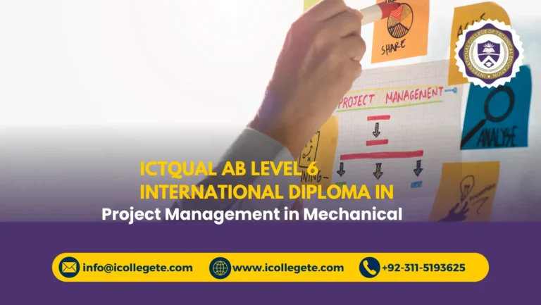 ICTQual AB Level 6 International Diploma in Project Management in Mechanical