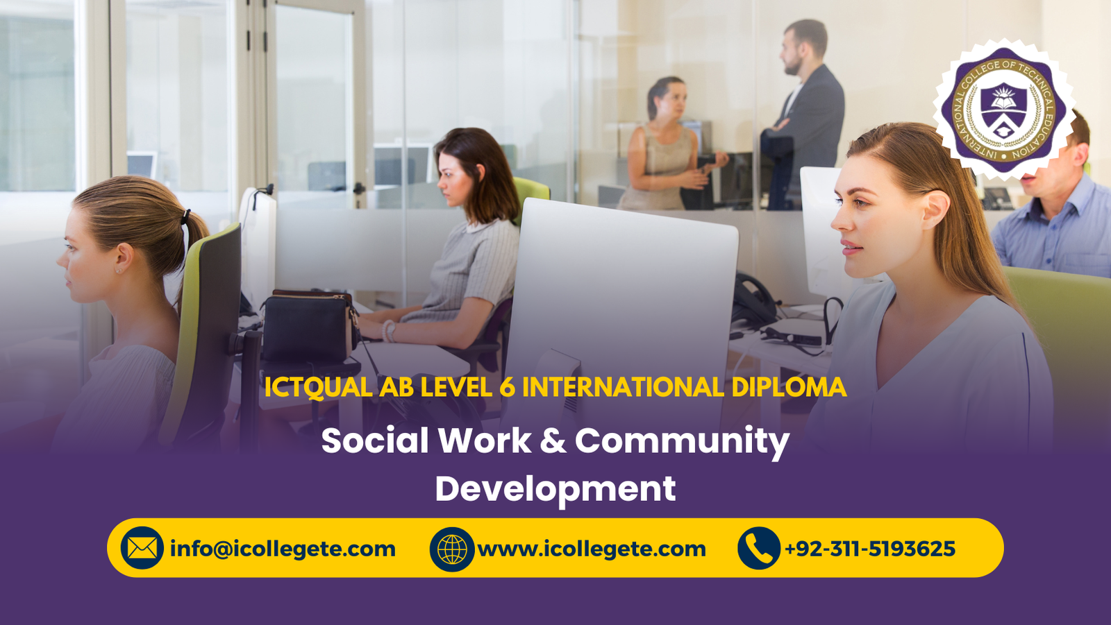 ICTQual AB Level 6 International Diploma in Social Work & Community Development
