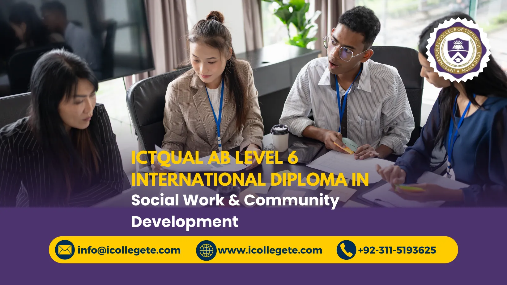 ICTQual AB Level 6 International Diploma in Social Work & Community Development
