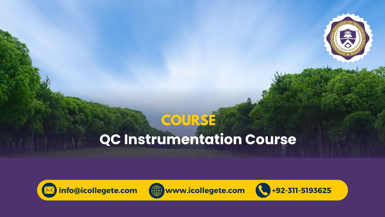 QC Instrumentation Course in Rawalpindi