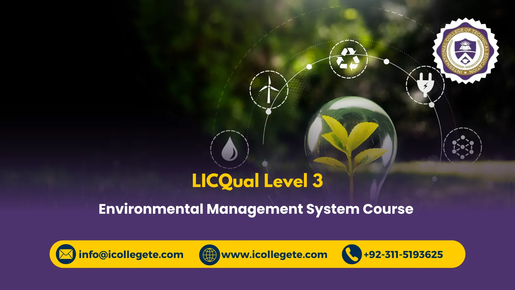 LICQual Level 3 Environmental Management System Course