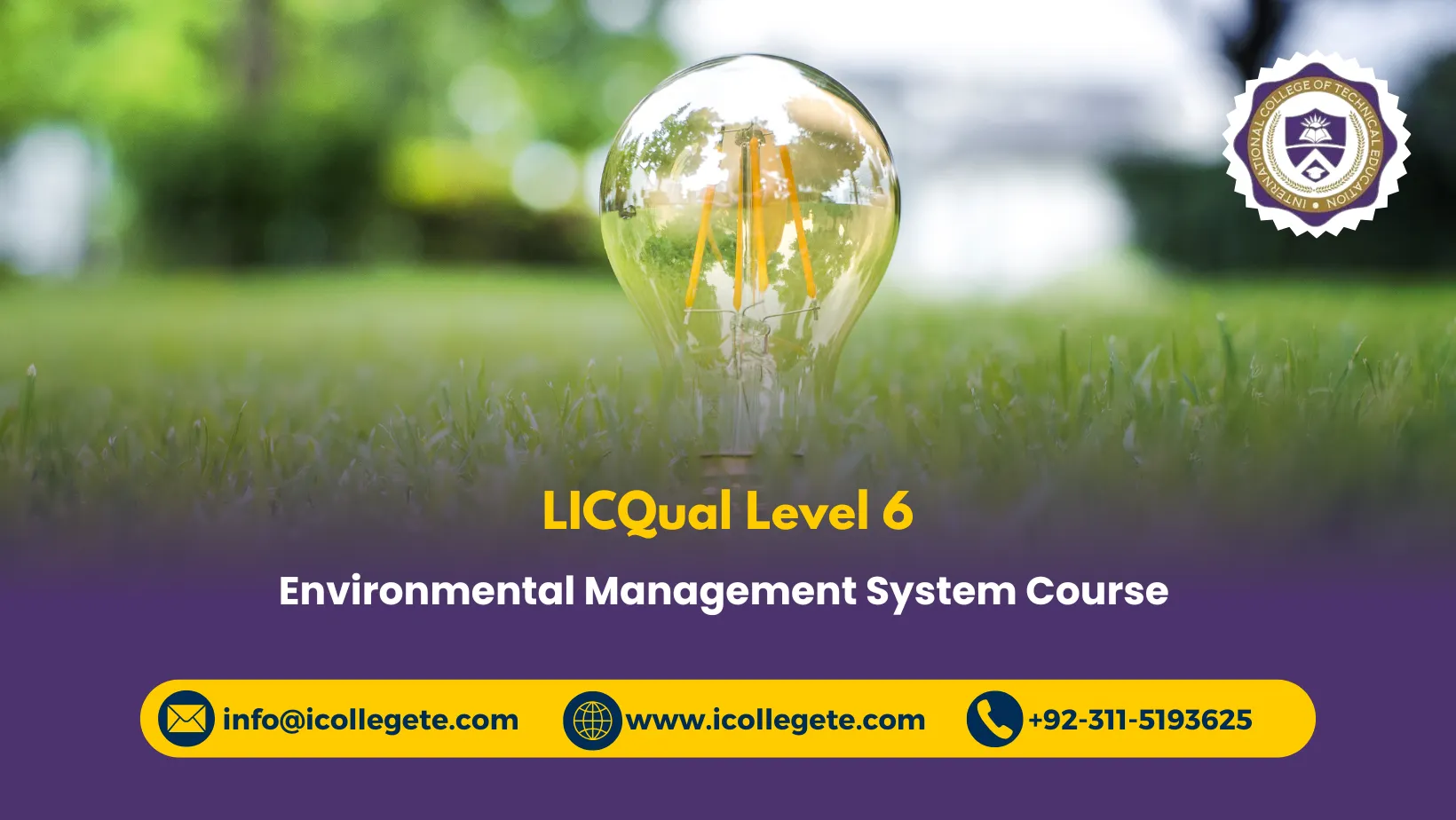 LICQual Level 6 Environmental Management System Course