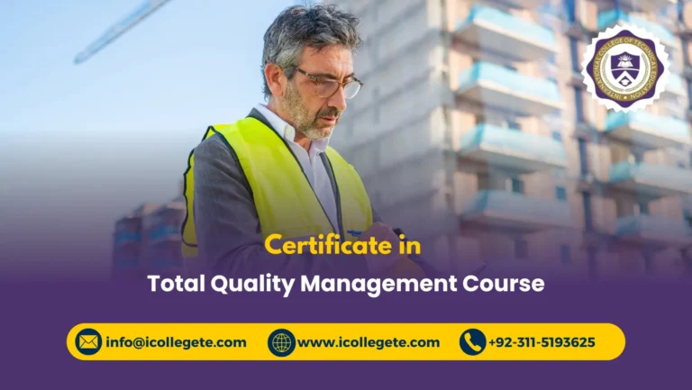 Total Quality Management Course in Rawalpindi